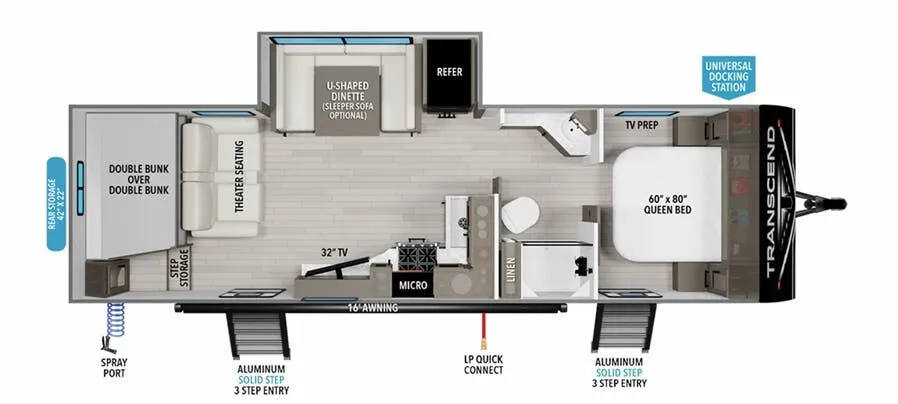 Grand Design Transcend Xplor 265BH floor plan