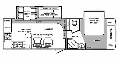 2011 Forest River Wildcat 28RKBS 28RKBS - Floor plan