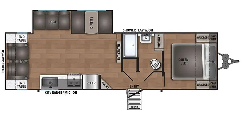 Shasta Shasta 30RL floor plan