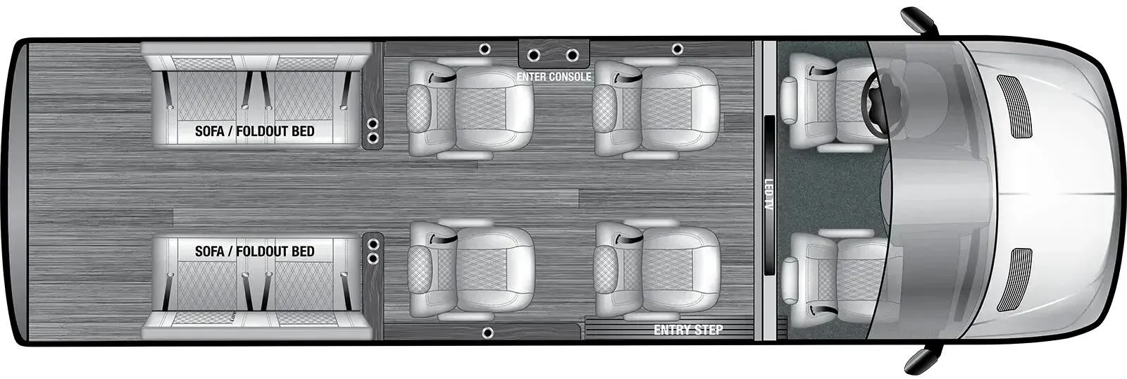 OGV Luxury Coach V-Sport 10OB floor plan