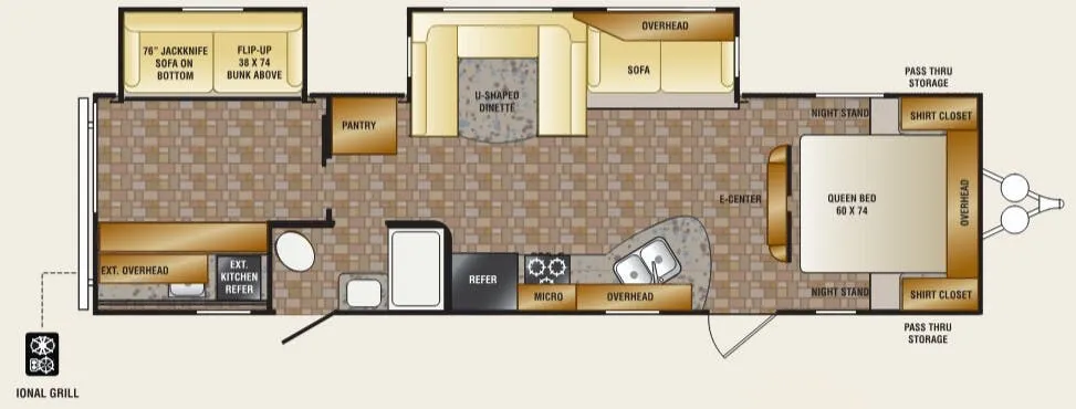 CrossRoads Zinger ZT31SB floor plan