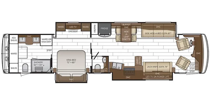 2024 Newmar Dutch Star 4369 floor plan