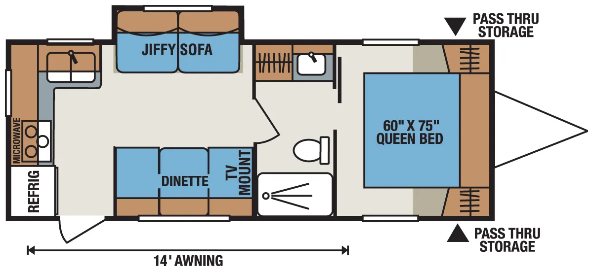 K-Z Sportsmen S241RKS floor plan
