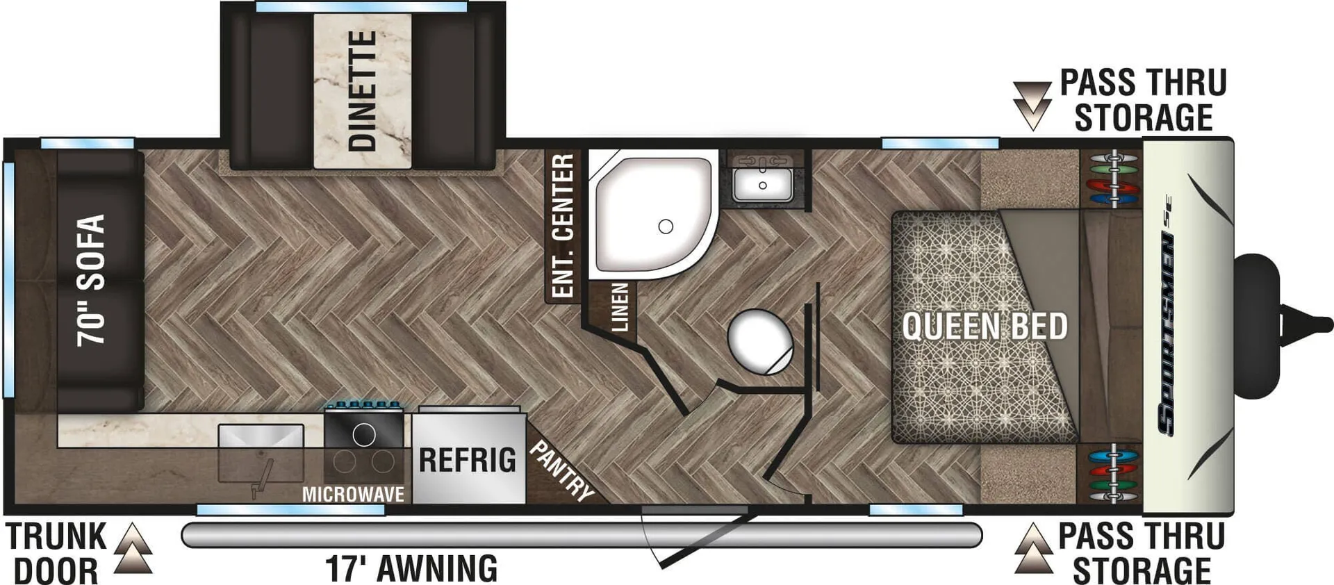 K-Z Sportsmen SE 241RLSE floor plan