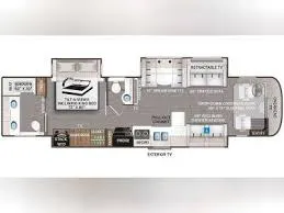 2018 Thor Motor Coach Aria 3901 floor plan