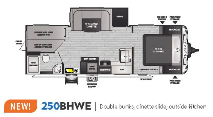 Keystone Bullet 250BHSWE floor plan