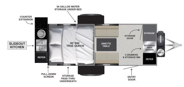 Encore RV ROG 16RB floor plan