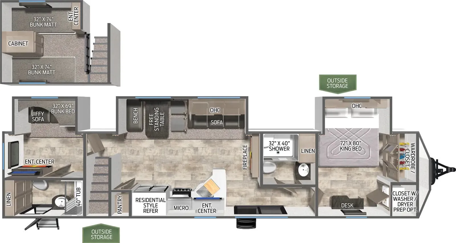 Palomino Puma 429LFT floor plan
