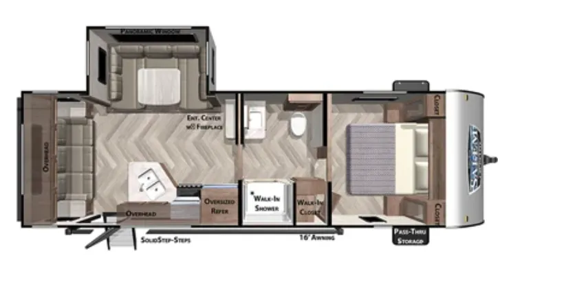 Forest River Salem Cruise Lite 24RLXL floor plan