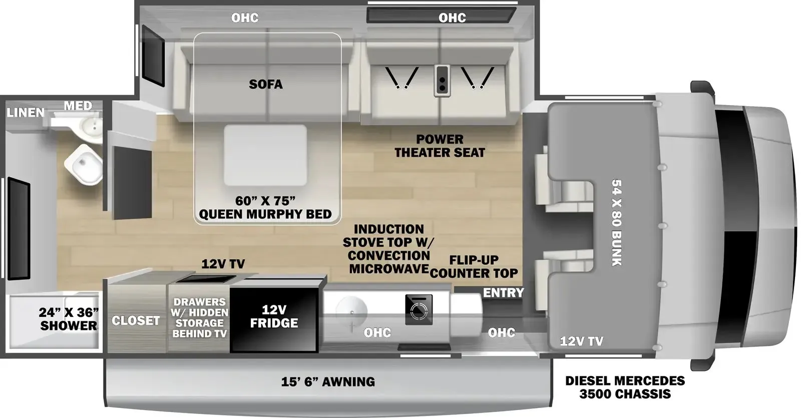 2026 Forest River Solera 24SRB - Floor plan