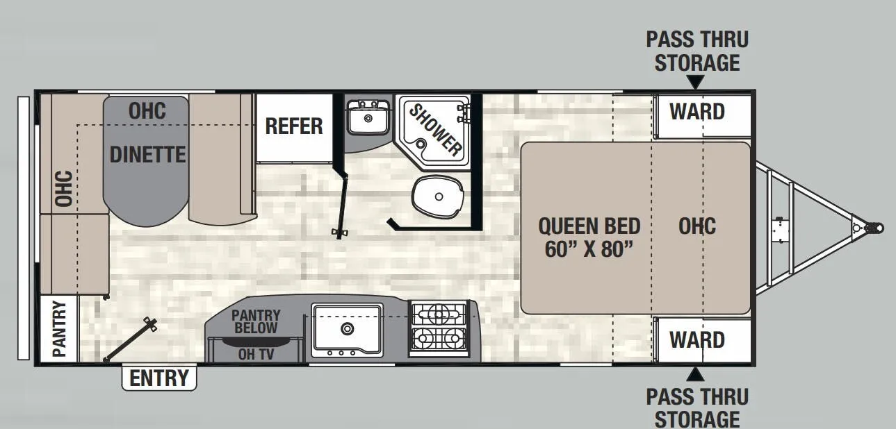 Coachmen Freedom Express Ultra Lite 204 RD floor plan