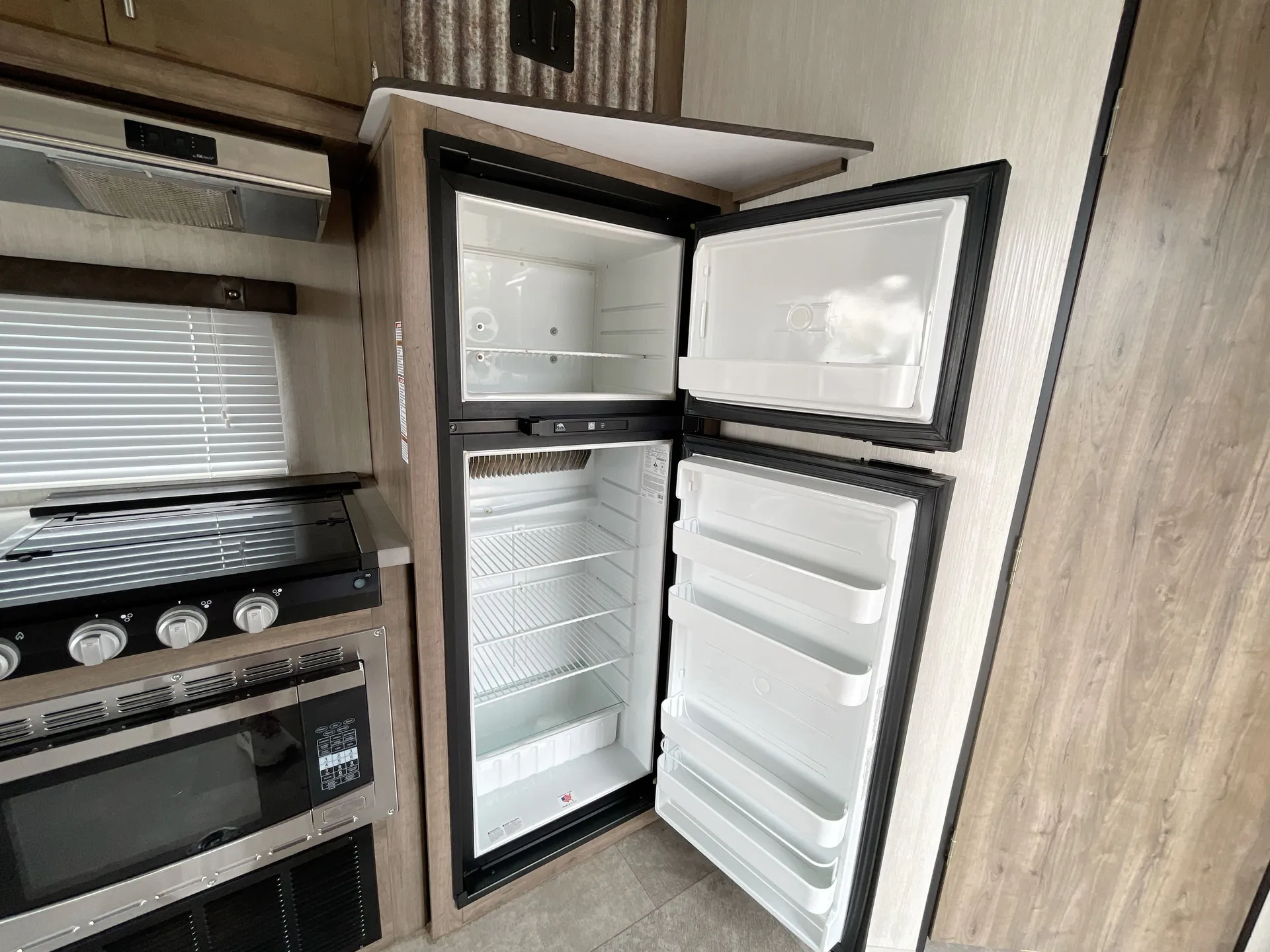 2019 Forest River Vengeance Rogue 25V — fridge open