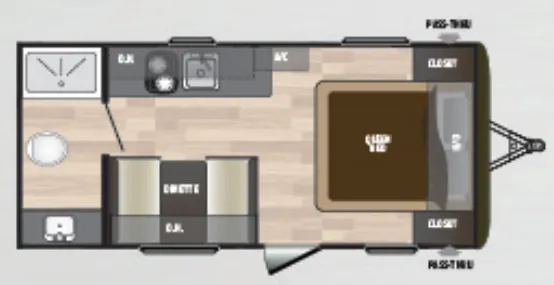 Keystone Hideout LHS 178LHS floor plan
