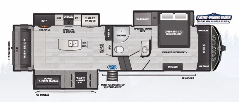 Keystone Montana High Country 295RL floor plan