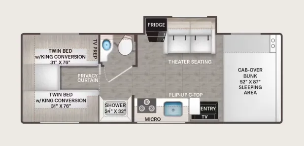 Thor Motor Coach Geneva 24VH floor plan