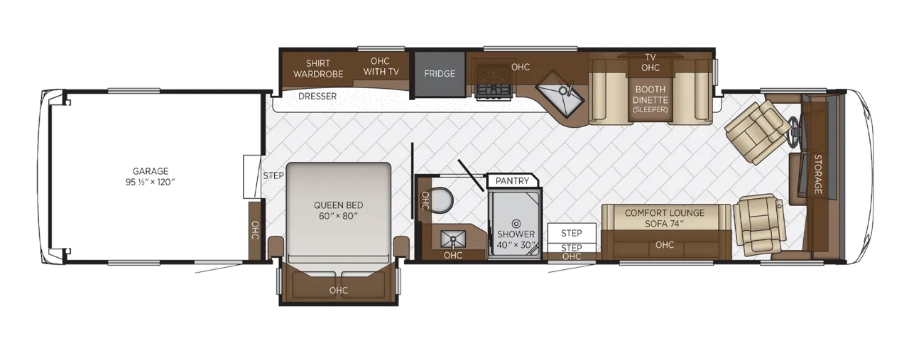Newmar Canyon Star 3947 floor plan