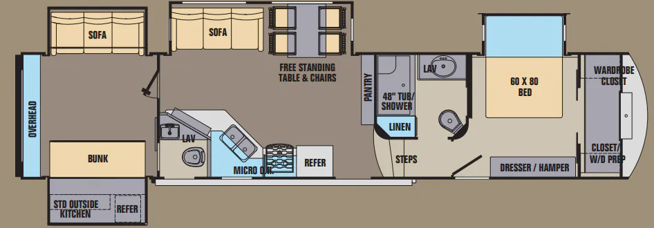 Shasta Phoenix 35BH floor plan