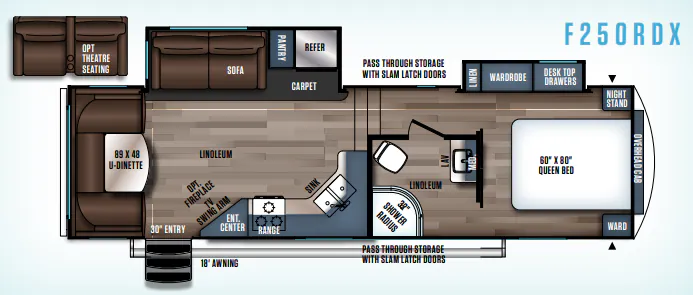 Forest River Wildcat Maxx 250RDX floor plan