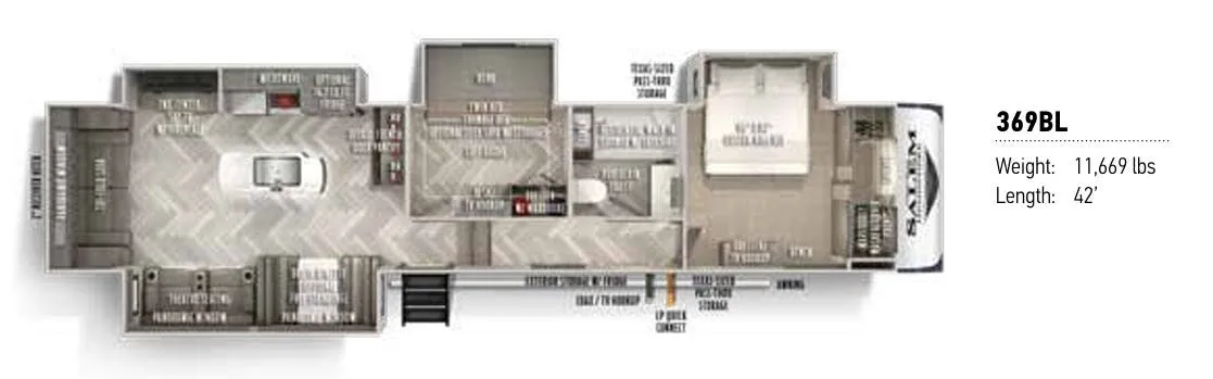 Forest River Salem Hemisphere 369BL floor plan
