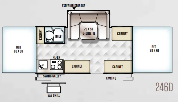 Forest River Flagstaff MAC 246D floor plan