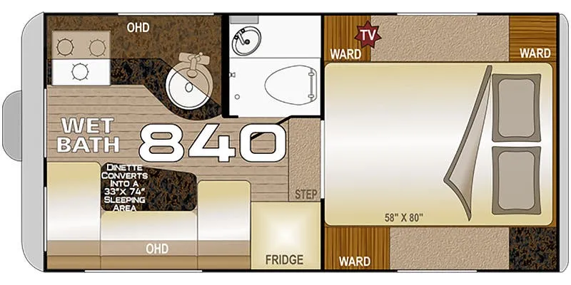 Northwood Wolf Creek 840 floor plan