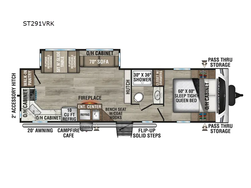 2025 Venture RV SportTrek ST291VRK - Floor plan