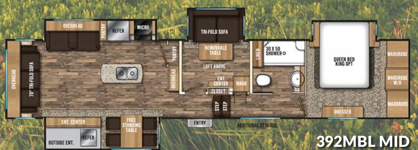 Coachmen Chaparral 392MBL floor plan