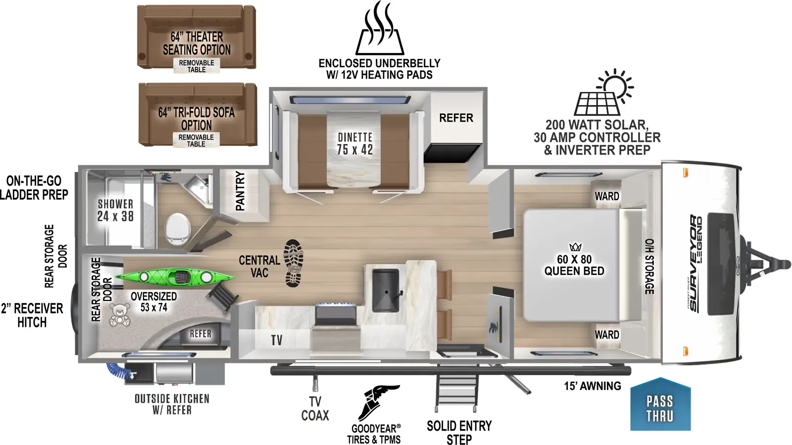 2027 Forest River Wildwood FSX 260BHLE floor plan