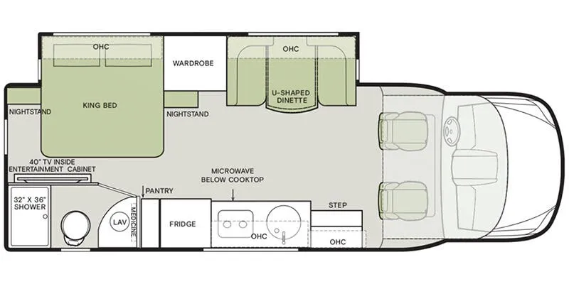 2026 Tiffin Wayfarer 25 XPW floor plan