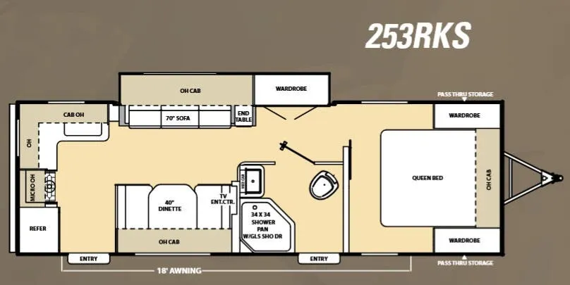 Coachmen Catalina 253RKS floor plan
