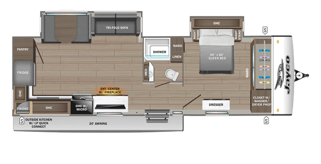 2026 Jayco Jay Feather 30RKB floor plan