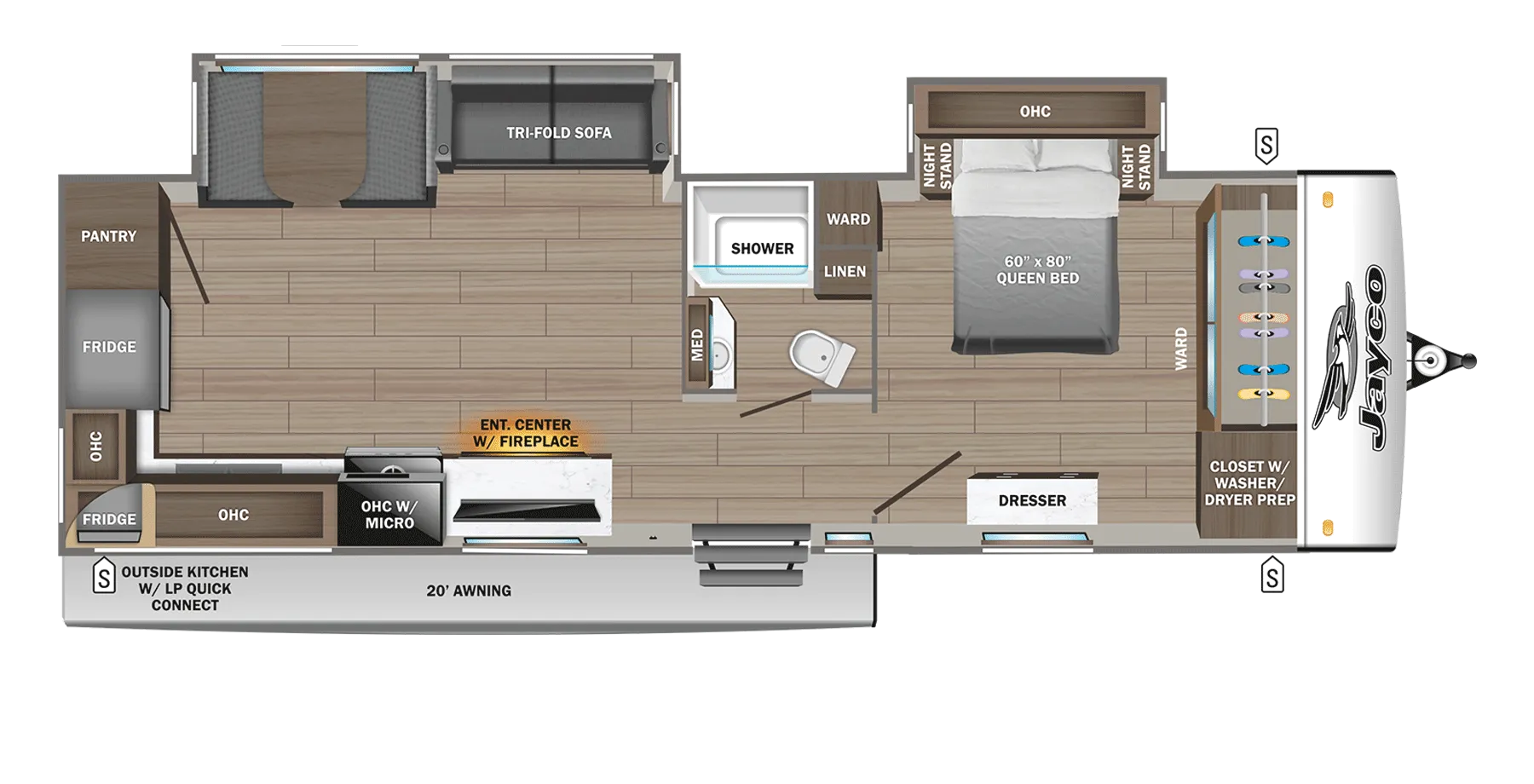 2026 Jayco Jay Feather 30RKB - Floor plan
