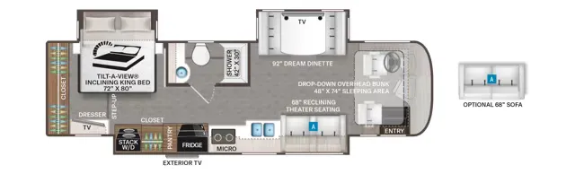 Thor Motor Coach Riviera 34SD floor plan