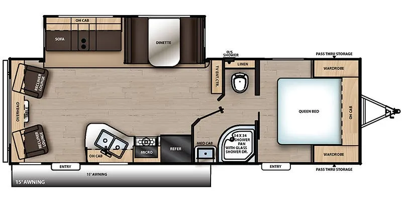 2021 Coachmen Catalina Legacy Edition 263RLS floor plan
