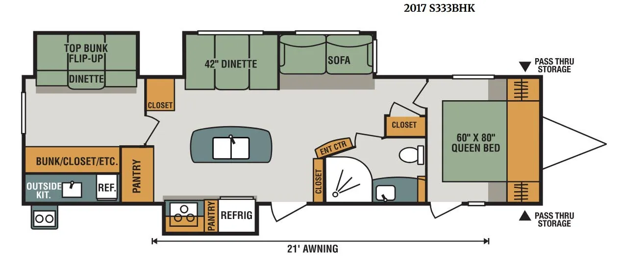 K-Z Spree S333BHK floor plan