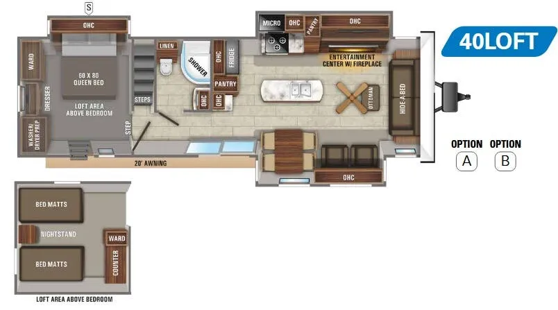 Jayco Jay Flight Bungalow 40LOFT floor plan