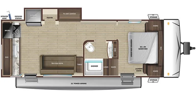 Highland Ridge Mesa Ridge S-Lite 232MD floor plan