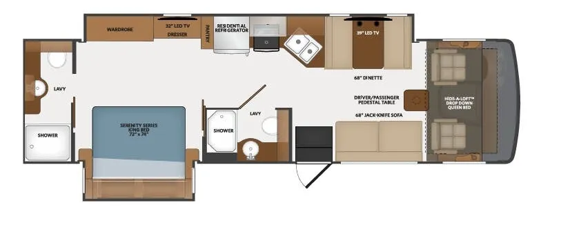 Fleetwood Flair 32S floor plan