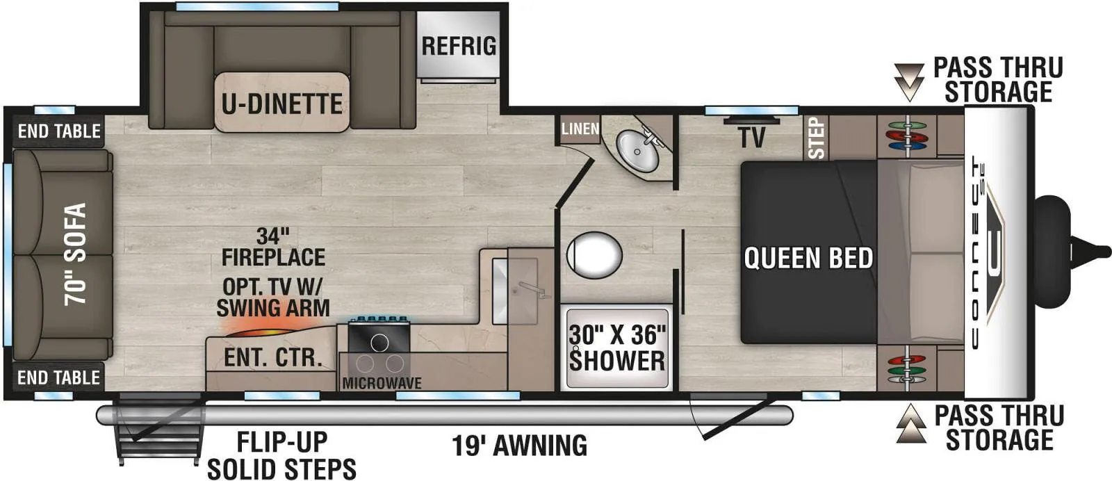 K-Z Connect SE C251RLSE floor plan