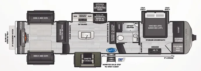 2023 Keystone Montana 3793RD floor plan