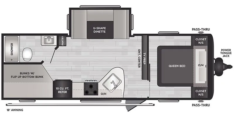 Keystone Springdale Classic West 240BHCWE floor plan