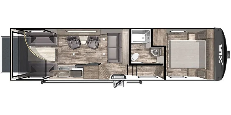 Forest River XLR Micro Boost 301LRLE floor plan