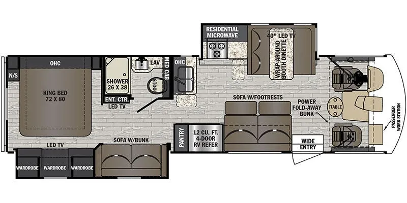 2022 Forest River FR3 32DS floor plan