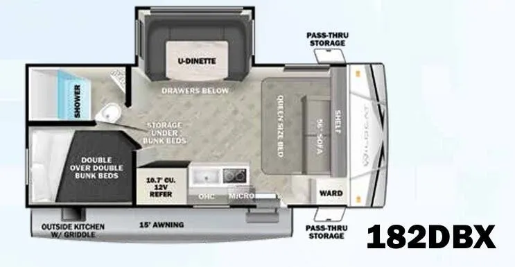 Forest River Wildcat Maxx 182DBX floor plan