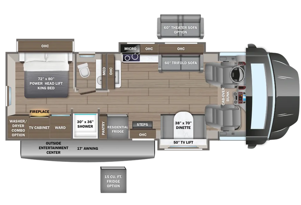 2026 Entegra Coach Accolade XT 35L floor plan