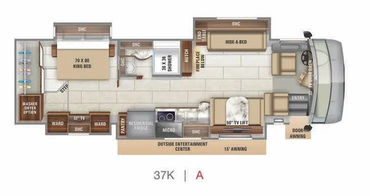 Entegra Coach Reatta 37K floor plan