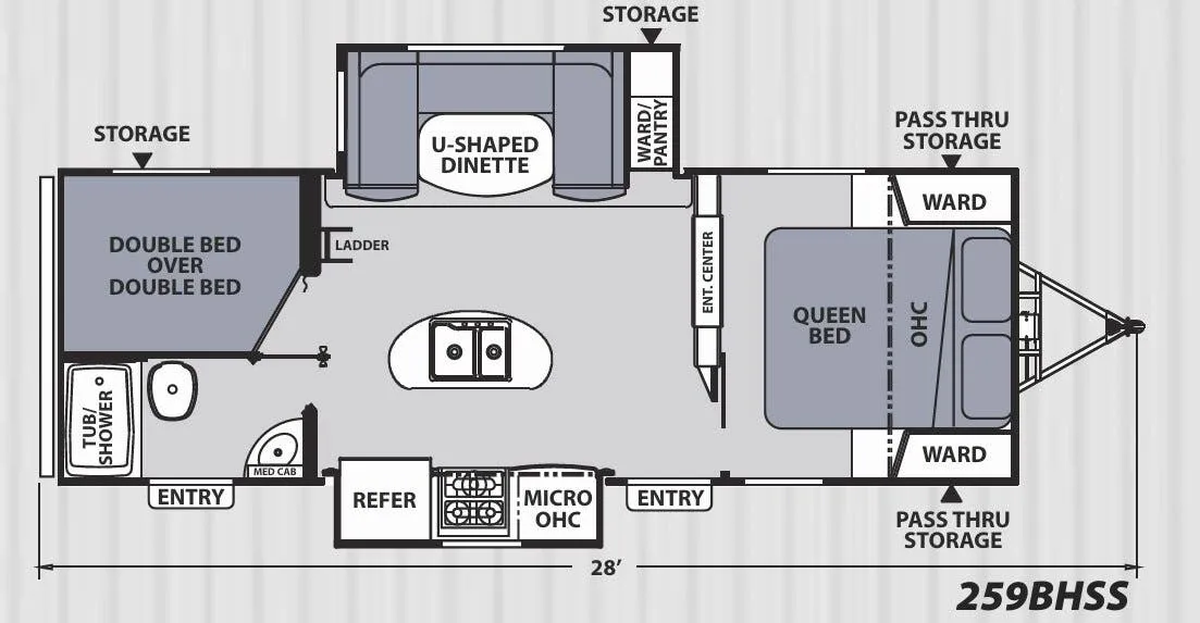 Coachmen Apex Ultra-Lite 259BHSS floor plan
