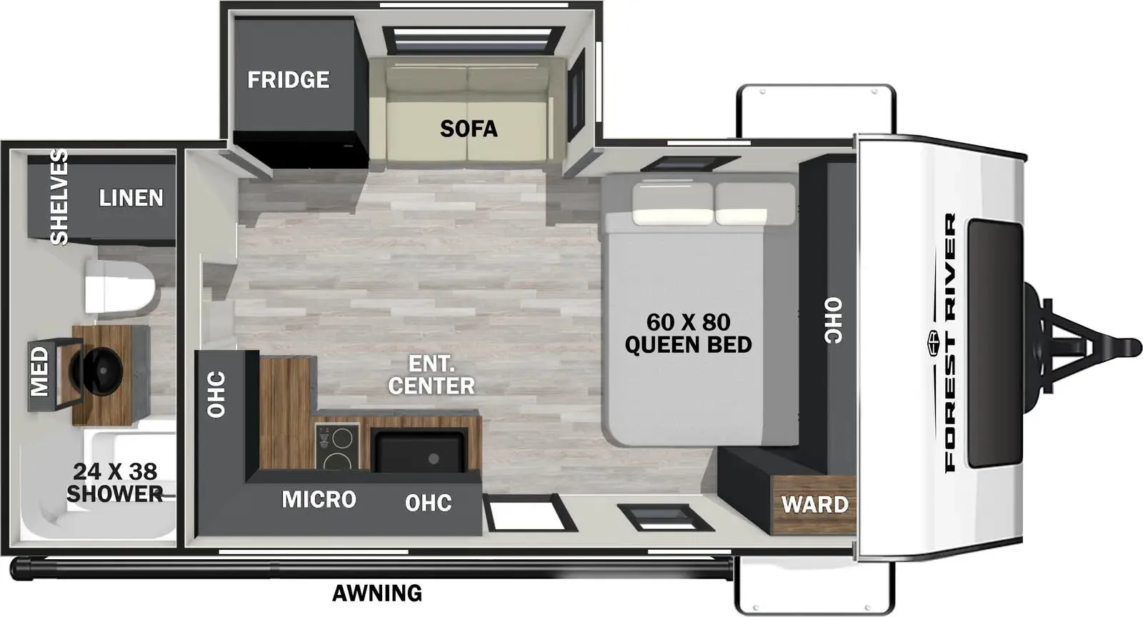 Forest River IBEX 16MKS floor plan