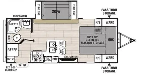 Coachmen Northern Spirit 1943RB floor plan