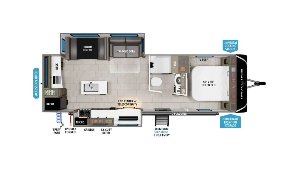 2026 Grand Design Imagine 2670MK floor plan